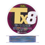 Шнур плетеный Duel PE Tx8 #2,0 0,24мм 300м (5Color)