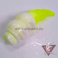 Зимние приманки Boroda Baits Larva XL Double Color, белый/лимон, сыр