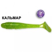 Силиконовая приманка Crazy Fish Vibro Fat 1-71-20-6 кальмар цв. kiwi (киви)