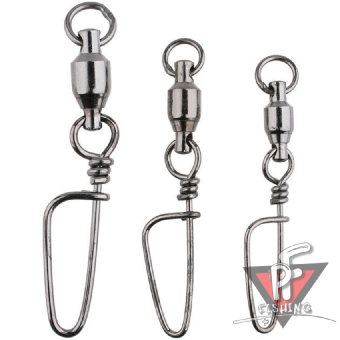 Застежка Coastlock с шарикоподш. вертлюжком Mikado BN № 3.  тест 35 кг. (5 шт.)