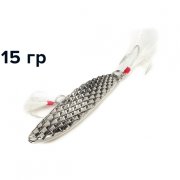 Блесна GT-BIO Shinny S-Hyperbola 6.8см, 15гр, серебро  GT-32T