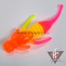 Зимние приманки Boroda Baits Caligula Double Color, оранжевый/лимон/розовый, сыр