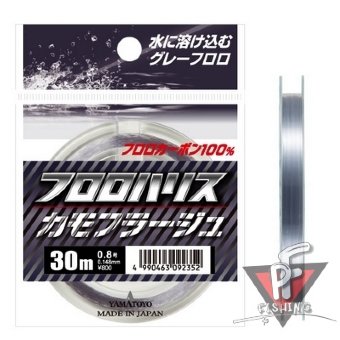 Флюорокарбон Yamatoyo Fluoro Mebaru, Harisu Camouflage 30m. #1,0