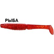 Силиконовая приманка Crazy Fish Scalp Minnow 7-8-4-2 рыба цв. cherry (вишня)