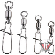 Застежка Fastlock с шарикоподш. вертлюжком Mikado BN № 3.  тест 30 кг. (5 шт.)