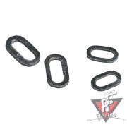 Кольцо Mikado овальной формы 6.0 мм. (черный) ( 25 шт.)