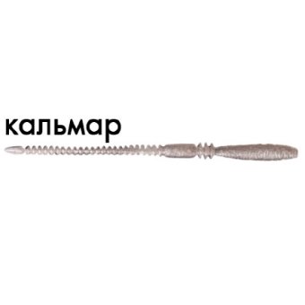 Силиконовая приманка Crazy Fish Cruel Leech 5.1'' 6 шт. 42-130-49-6 кальмар цв. snow-white (снежно-белый)