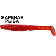 Силиконовая приманка Crazy Fish Scalp Minnow 7-8-4-3 жареная рыба цв. cherry (вишня)