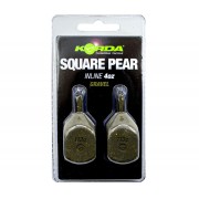 KORDA Грузило Square Pear Inline Blister Gravel 4.0oz 112г