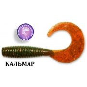 Силиконовая приманка Crazy Fish Angry Spin 2" 21-4,5-14-6 кальмар цв. UV Motor Oil (УФ моторное масло)