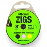 KORDA Поводок готовый Ready Zigs Barbless 8' 240см №10 3шт безбородый