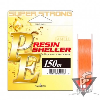 Плетенка Yamatoyo Resin Sheller х4, #2.5, 150 м, оранжевый