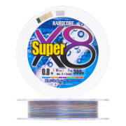 Шнур плетеный Duel Hardcore PE X8 Super #0,8 0,15мм 300м (5color)