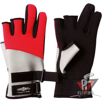 Перчатки рыболовные неопреновые Mikado UMR-01 размер L