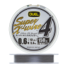 Шнур плетеный Duel PE Super X-Wire 4 #0,6 0,13мм 150м (silver)