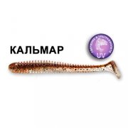 Силиконовая приманка Crazy Fish Vibro Worm 3,4" 13-8,5-1d-6 кальмар цв. foamy beer (пенное пиво)