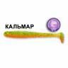 Силиконовая приманка Crazy Fish Vibro Worm 3,4" 13-85-5d-6 кальмар  цв. orange-chart (оранж-шартрес)