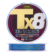 Шнур плетеный Duel PE Tx8 #2,0 0,24мм 200м (5Color)