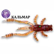 Силиконовая приманка Crazy Fish Crayfish 26-45-34-6 кальмар цв. beer gr. (пиво зел.)