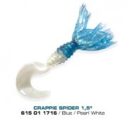 Силиконовая приманка "Gene Larew" PSG1716-10 "CRAPPIE SPIDER" 1,5'' BLUE/PEARL WHITE 