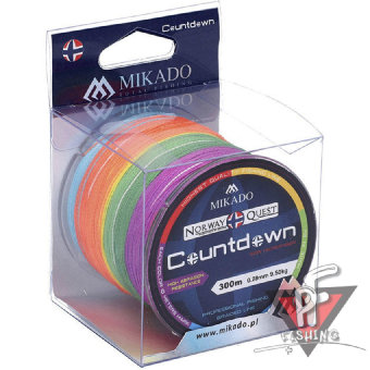 Плетеный шнур Mikado NORWAY QUEST COUNTDOWN 0,45 (300 м)-37.50 кг.