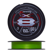 Шнур плетеный YGK X-Braid Braid Cord X8 #3,0 0,285мм 150м (chartreuse)