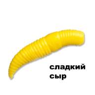 Силиконовая приманка Crazy Fish MF Baby Worm 1.2" 65-30-3-9 сладкий сыр цв. banan (банан)