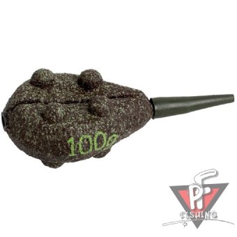 Грузило карповое сменное Mikado. плоское (тёмно-зелёный) 23G  60 г.