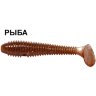 Силиконовая приманка Crazy Fish Vibro Fat 1-71-8-2 рыба цв. coffee (кофе)