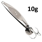 Блесна GT-BIO Freshwater Jigging #3 10гр, серебро тройник ST-41
