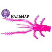 Силиконовая приманка Crazy Fish Crayfish 26-45-76-6 кальмар цв. toxic pink (токсичный розовый)