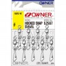 OWNER Застежка с вертлюгом Hooked Snap Swivel №16 9шт