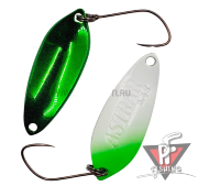 Колеблющаяся блесна ValkeIN Astrar, 2.4 г, IZU-02 Green Glow