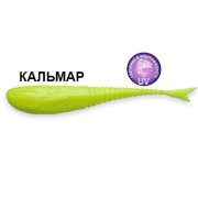 Силиконовая приманка Crazy Fish Glider 3.5" 36-90-6-6 кальмар цв. chartreuse (шартрез)