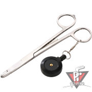 Зажим рыболовный Mikado прямой с ретривером AI-0438A