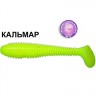 Силиконовая приманка Crazy Fish Vibro Fat 1-71-6-6 кальмар цв. chartreuse (шартрез)