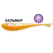 Силиконовая приманка Crazy Fish Glider 3.5" 36-90-9-6 кальмар цв. caramel (карамель)