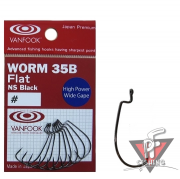 Крючки офсетные Vanfook Worm 35B Flat, #6