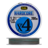 Шнур плетеный Duel Hardcore PE X4 #1,2 0,191мм 200м (5color-yellow marking)