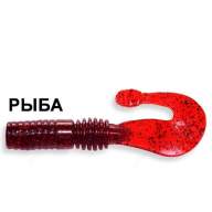 Силиконовая приманка Crazy Fish Powertail 4-7-11-2 рыба цв. ruby (рубин)