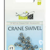  Вертлюжки DreamFish Crane Swivel #1 6 шт/уп