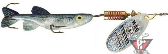Блесна DAM EFFZETT Spinner Minnow 7гр - Siver Black  