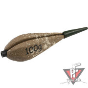 Грузило карповое сменное Mikado. отцентрованное (песочный) 25S  80 г.