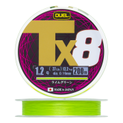 Шнур плетеный Duel PE Tx8 #1,2 0,19мм 200м (lime green)