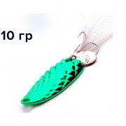 Блесна GT-BIO Pineappie Spoon 10гр, зеленый GT-32T
