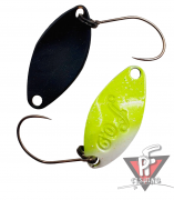 Колеблющаяся блесна Velvet Arts Forte, 0.9 г, #10 Chart / Black