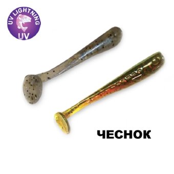 Силиконовая приманка Crazy Fish Nano Minnow 1.1" 68-27-14/25-5 чеснок цв. UV Motor Oil (УФ моторное масло)/ цв. cold pearl (холодная жемчужина)