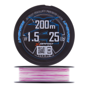 Шнур плетеный YGK X-Braid Upgrade PE X4 #1,5 0,205мм 200м (pink/white)