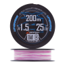 Шнур плетеный YGK X-Braid Upgrade PE X4 #1,5 0,205мм 200м (pink/white)