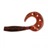 Твистер Dragon Diver 1.5"/3.5cm 20 шт. RED black/red glitter